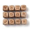 Natural Wood Constellation Beads WOOD-M002-11-4