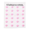 304 Stainless Steel Spray Painted Stud Earrings LS-EJEW-H353-07-F-1