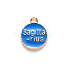 Alloy Enamel Pendants ENAM-S124-01B-02F-3