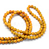 Baking Paint Glass Round Bead Strands X-DGLA-Q019-8mm-44-3