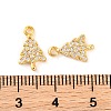 Brass Micro Pave Clear Cubic Zirconia Pendants KK-U017-07A-G-3