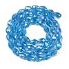 Transparent Electroplate Glass Beads Strands LS-EGLA-N013-T6mm-B17-2