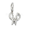 304 Stainless Steel Rhinestone Pendants STAS-A145-04K-P-1