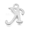 Alloy Letter Pendants PALLOY-J718-01C-K-2