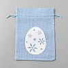 Easter Cloth Storage Pouches ABAG-WH0048-03B-02-1