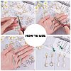 20 Pairs 2 Colors Brass Earring Hooks KK-SZ0002-42-3