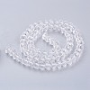 Rondelle Transparent Faceted Glass Beads Strands X-EGLA-J047-8x6mm-34-3