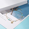Natural Dyed White Jade Anklets for Women AJEW-AN00475-03-2