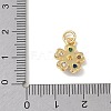 Brass Micro Pave Cubic Zirconia Pendants KK-L268-031G-05-3