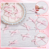 50Pcs Bowknot Polyester Alligator Hair Clips AJEW-CP0008-37-3
