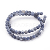 Natural Crackle Agate Beads Strands G-G055-6mm-10-2