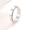 Rotating 201 Stainless Steel Finger Rings for Men Women PW-WGF9BE0-07-1