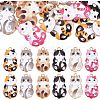 30Pcs 6 Colors Alloy Enamel Pendants FIND-CA0006-57-1