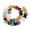 Handmade Gold Foil Glass Beads Strands FOIL-N032-01-3
