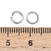 Tarnish Resistant 304 Stainless Steel Open Jump Rings STAS-N015-03-6x.0.8mm-3