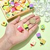 30Pcs Opaque Resin Cabochons RESI-CJ0003-58-4