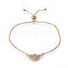 (Jewelry Parties Factory Sale)Adjustable Brass Bolo Bracelets BJEW-L618-04G-A-1
