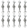 Alloy Crystal Rhinestone Magnetic Clasps ALRI-YW0001-11B-2