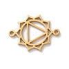 304 Stainless Steel Hollow Chakra Links STAS-S149-05D-1
