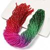 Transparent Painted Glass Beads Strands DGLA-A034-T4mm-A24-1