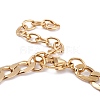 Vacuum Plating 304 Stainless Steel Figaro Chain Anklets AJEW-I295-02G-2
