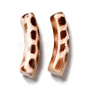 Spray Painted Leopard Print Opaque Acrylic Beads X-OACR-L013-036-1