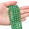 Natural White Jade Bead Strands G-R165-8mm-14-5