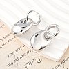 Oval Brass Hoop Earrings for Women EJEW-U057-06A-02P-3