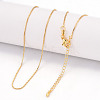 Brass Box Chain Necklaces for Women NJEW-G084-12G-1