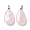 Natural Rose Quartz Pendants G-D084-01P-B15-2