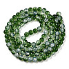 Transparent Crackle Baking Paint Glass Beads X1-DGLA-T003-01B-04-2