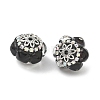 Acrylic Rhinestone Rondelle Beads CLAY-NH0003-02AS-04-2