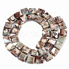 Natural Aqua Terra Jasper Beads Strands G-S366-018B-2