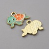 Alloy Enamel Pendants FIND-CJC0010-30LG-01-2