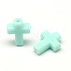 Opaque Acrylic Cross Beads SACR-Q100-M041-2