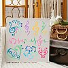 Plastic Reusable Drawing Painting Stencils Templates DIY-WH0172-399-4