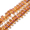 Electroplate Glass Beads GLAA-WH0023-29H-1