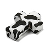 Cross with Cow Silicone Focal Beads SIL-G006-02D-3