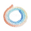 Transparent Painted Glass Beads Strands X1-DGLA-A034-T3mm-A13-5