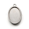 304 Stainless Steel Pendant Cabochon Settings X-STAS-S181-02P-E-1