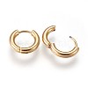 Ion Plating(IP) 304 Stainless Steel Huggie Hoop Earrings X-EJEW-O087-06C-2