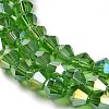 Transparent Electroplate Glass Beads Strands EGLA-A039-T3mm-B03-3