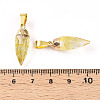 Natural Citrine Pendants G-N345-01B-3