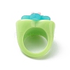 Cute 3D Resin Finger Ring RJEW-JR00538-02-6