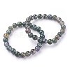 Natural Moss Agate Beads Stretch Bracelets X-BJEW-F380-01-B15-8