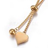 304 Stainless Steel Pendant Necklaces NJEW-P252-05G-2