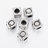 304 Stainless Steel Large Hole Letter European Beads STAS-H428-01AS-Q-1