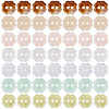 70Pcs 7 Colors Resin Buttons BUTT-TA0001-42-2
