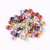 Faceted Cubic Zirconia Charms ZIRC-F104-01-1