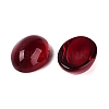 Transparent Glass Flat Back Cabochons GLAA-ZX009-01B-2